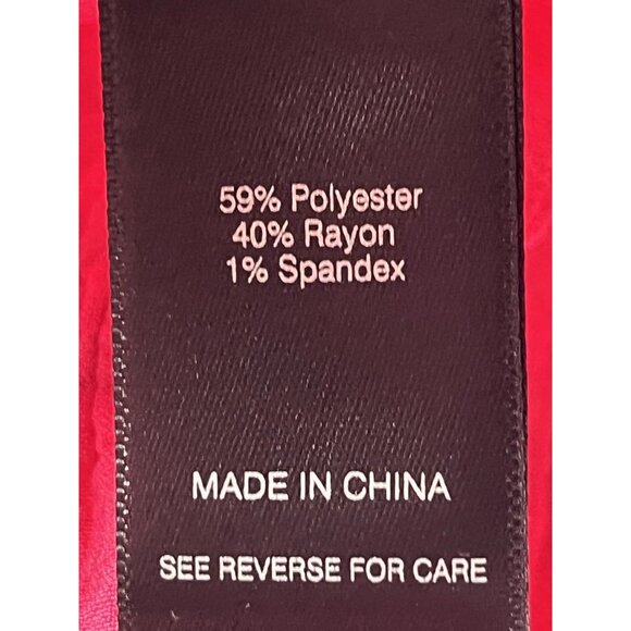 Ali Miles Woven Button Front Tunic Blouse Top Blossom Pink Size M - Picture 6 of 9